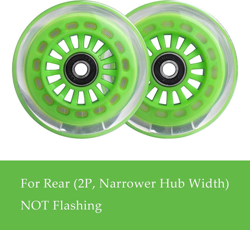 Wiggle Car Polyurethane Replacement Wheels Set for Ride-on Toys - Light Green