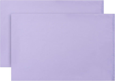 2-Pack Toddler Travel Pillowcases - 100% Soft Microfiber, Hypoallergenic, Solid Purple, Fits 14x19, 13x18, 12x16