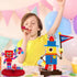12 Pieces Robot Birthday Party Supplies: Honeycomb Centerpieces and Decorations for Kids Birthday Party
