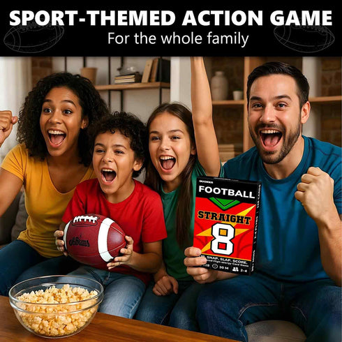 128 2-4 8+ QUOKKA Football Fast-Paced Card Game for Kids & Adults Cards & Easy Rules Quick & Fun Matching Game Players