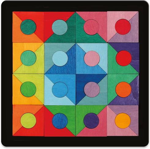 Brainwright – Magnetic Shapes - Magnetic Wooden Free-Form Shapes Puzzle for Ages 8 and Up, Travel Fun