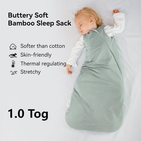 BubblePanda 24-36 1.0 2t-3t 2-Way 3t Rayon Made from Bamboo Sleep Sack Months Tog Ultra Soft Baby Wearable Blanket
