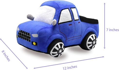 YONLIT 12 Inches Soft Little Blue Truck Stuffed Pickup Toy Super Cute Plush Car Excellent Gifts for Kids or Birthday