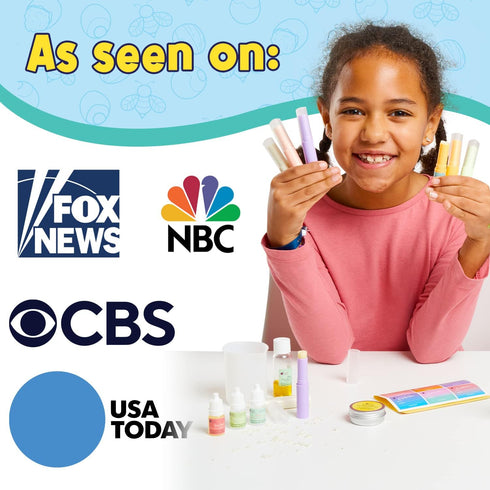 Lip Balm Making Kit for Girls - Natural Ingredients, Cool Birthday Gifts for 10 Year Old Girls, Skin Care for Kids