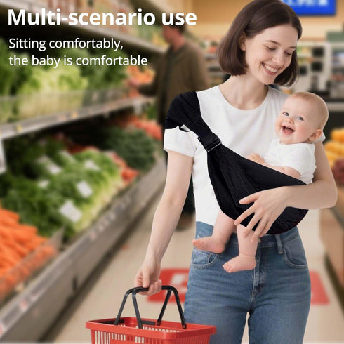 8-35 lbs, Baby Sling Carrier Newborn to Toddler, Lightweight Baby Carrier Sling, Baby Wrap Sling, Baby Hip Seat Carrier