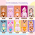 Vueos 10PCS 4inch Set 10 Sets Mini Reborn Baby Dolls with Outfits - Realistic Open Eye Design Child-Safe Role Play Toys