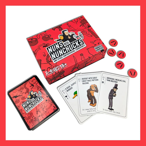 Nuns with Nunchucks - Hilarious Card Game for Adults, Battle for World Domination