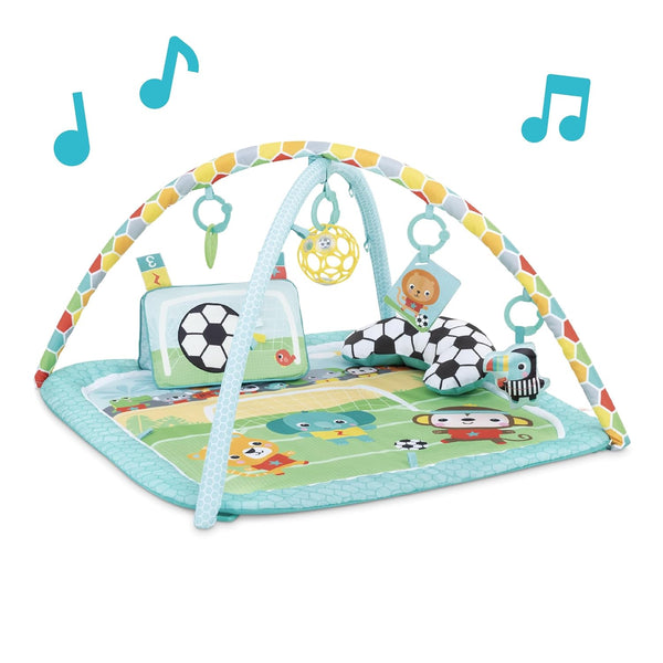 Bright Starts Grip & Kick Oball Activity Gym, Soccer Theme with Easy-Grasp
