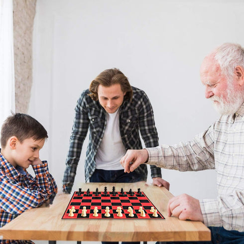 Classic Chess Board Game by Point Games - 15 Inch Super Durable Folding Set for Adults and Kids