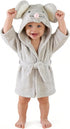 Unisex Infant Hooded Bathrobe Towel for Baby Boys - Ultra Absorbent Terry Fabric