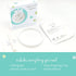 Tiny Ideas DIY No Mess Hanging Christmas Ornament Keepsake Kit, Baby Hand and Footprint Keepsake, White