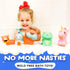 Mold Free Bath Toys for Babies and Toddlers, Animal No Hole Bath Toys, No Mold for Tub,Beach,Pool, BPA-Free, Dishwasher-Safe, Infant Bath Toys No Holes 0 1 3 6 12 18 Months