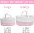ABenkle X-Large Diaper Caddy Organizer - Cotton Rope Nursery Storage Basket for Baby Essentials, Boys & Girls Shower