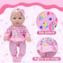 12 Inch Accessories,16 Playset Sets 12 Inch Doll,2 Sets Ecore Fun Baby Doll with Clothes and Pcs Reborn Alive Doll