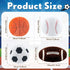 Fluffy Stuffed Sports Throw Pillows, 4 Pcs Soccer Ball, Basketball, Baseball, Football Plush Toy Cushions