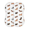WELLDAY Muslin Baby Burp Cloths Set of 4, Soft Absorbent Cute Dogs Dachshunds