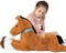 MaoGoLan Large 33" Horse Plush Stuffed Animal, Ridable Pony Plush Toy for Kids Girls, Tan