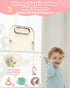 Captainbear 2Pack Silicone Placemats for Baby&Kid, Stain-Proof Non-Slip Baby Place Mat for Restaurant Highchair& Home