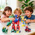 Toys,6 1 Set,Educational 3 4 5 6 VEAIS Magnetic Transform Dinosaur Robot in Transforming Robots Toy for Kids,Easy DIY