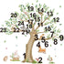 Wondever Kids Large Animal Tree Wall Stickers - Fox & Owl Design