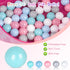 Baby Ball Pit for Toddler with 50 Balls, Pop Up Princess Tent with Star Lights, Indoor & Outdoor Play Tent