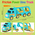 Toddler Car Toys for 3-5 Years Old, 4 Pack Small Pull Back Construction Vehicles, Christmas Birthday Gifts for Kids