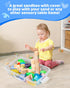sikmcle 2 Pcs Sand Tray Sensory Bin with Lid and Handle, Portable Sensory Sandbox Container for Kids, Plastic Activity