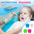 50 Pcs Mini Tooth Toy Fidget Stress Relief Squeezy Toys, 2 Inch Birthday Party School Favors