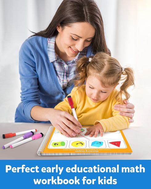 3-8, Coogam Math Learning Game for Kids Age Number Tracing Handwriting Practice Workbook, Math Addition