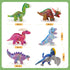 6Pcs 12'' MaoGoLan Stuffed Animals Bulk Dinosaur Plushies with Sequin, Stuffed Dinosaur T-Rex Blue Velociraptor Toys