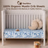 52"x28" Yoofoss Muslin Crib Sheets for Boys Girls, Organic Cotton Baby Crib Sheets for Standard Crib Mattress & Toddler