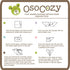 OsoCozy (6 Pack) 27 27 Inches, 100% Unbleached Birdseye Flat Cloth Diapers - x One-Layer Flat Cloth Baby Nappies Made