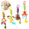 Bloobloomax Baby Soft Hanging Rattle, Car Seat Stroller Toys with Plush Animal