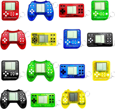 15Pcs Arcade Video Game Party Favors for Kids, Keychain Supplies for Birthday Gifts and Classroom Prizes
