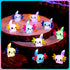 FFNIU 96Pcs Luminous Mini Resin Axolotl, Miniature Axolotl Figurines, Glow in The Dark Tiny Axolotls Ornament