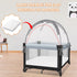 Zkaitoy Pack N Play Tent - Mini Crib Tent to Keep Baby from Climbing Out - Crib Net to Keep Baby in - Pop Up Breathable
