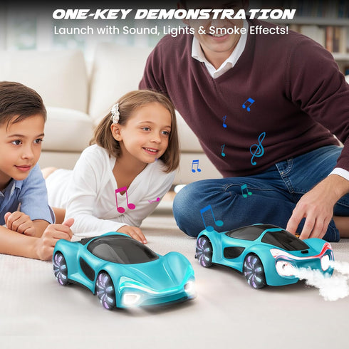360 40 SIMREX Gesture Sensing Remote Control Car with Charging Dock - Rotate Drift RC Stunt Car Toy, Min Playtime, Dual