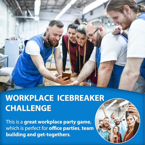 Office Party Game & Ice Breaker Challenge: Work Party Photo Scavenger Hunt, Team Building Games for Work Adults