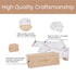 Growth Chart for Wall | Kids Height Chart Canvas Ruler with Wooden Storage Box | Waterproof Measuring Chart | Nursery
