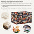 CWUPZAY 1 Pack Tuna Sardine Storage Basket Canvas Fabric Collapsible Storage Bins Box Organizer Waterproof for Home