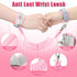 Pink Toddlers Leash + Anti Lost Wrist Link Child Safety Harness Walking Wristband Assistant Strap Belt for Kids
