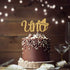 Spanish Uno Cake Topper Fiesta Party Decor for Mexican 1st Birthday Decoration, Gold Glitter