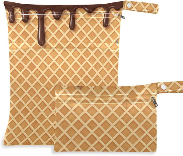 Burbuja Choco Ice Cream Cone Wet Dry Bags for Baby Cloth Diaper 2