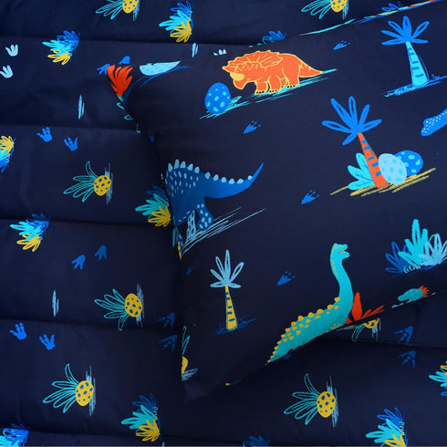 4 Set Set david's kids Piece Toddler Bedding - Soft Breathable Toddler Bedding for Boys Girls, Includes Quilted