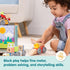 Set (54 Melissa & Doug Blockables Vehicles Snap and Play, Mix and Match Connectable Wooden Building Blocks Play Toy