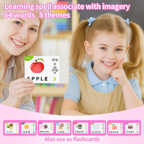 3-8, 4-7 3 4 5 6 7 8 DEGIDEGI Educational Toys for Kids Ages Matching Letter Spelling Game ABC Learning, Learning Toys