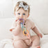 Ryan & Rose Cutie Clinks Attachable Chew Toy Teether for Babies (Mosaic)
