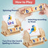 3 4 5 Montessori Learning and Educational Toys Gifts for Kids Years, Wooden Reading Blocks Toys, Preschool Kindergarten