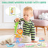 10 Pack Zeoddler Montessori Toys for Toddlers, Wooden Animal Stacking Blocks, Sorting & Stacking Preschool Learning