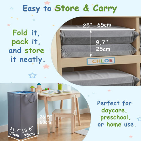 Tiita Kids Nap Mat, Foldable Play Mat, Sleeping Pad